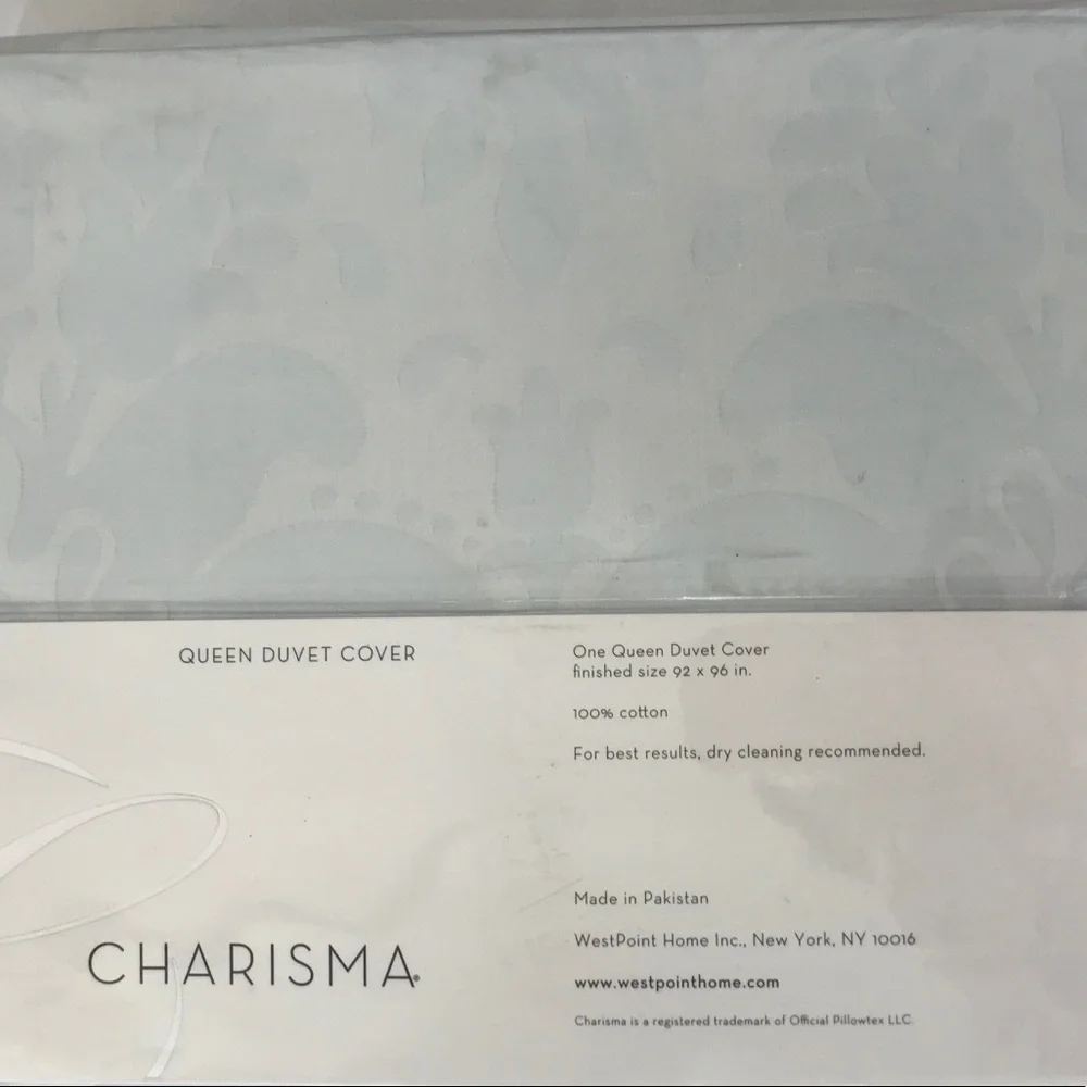 Charisma NWT$350 Duvet DeLano Delphinium Blue Qn